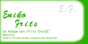 eniko frits business card